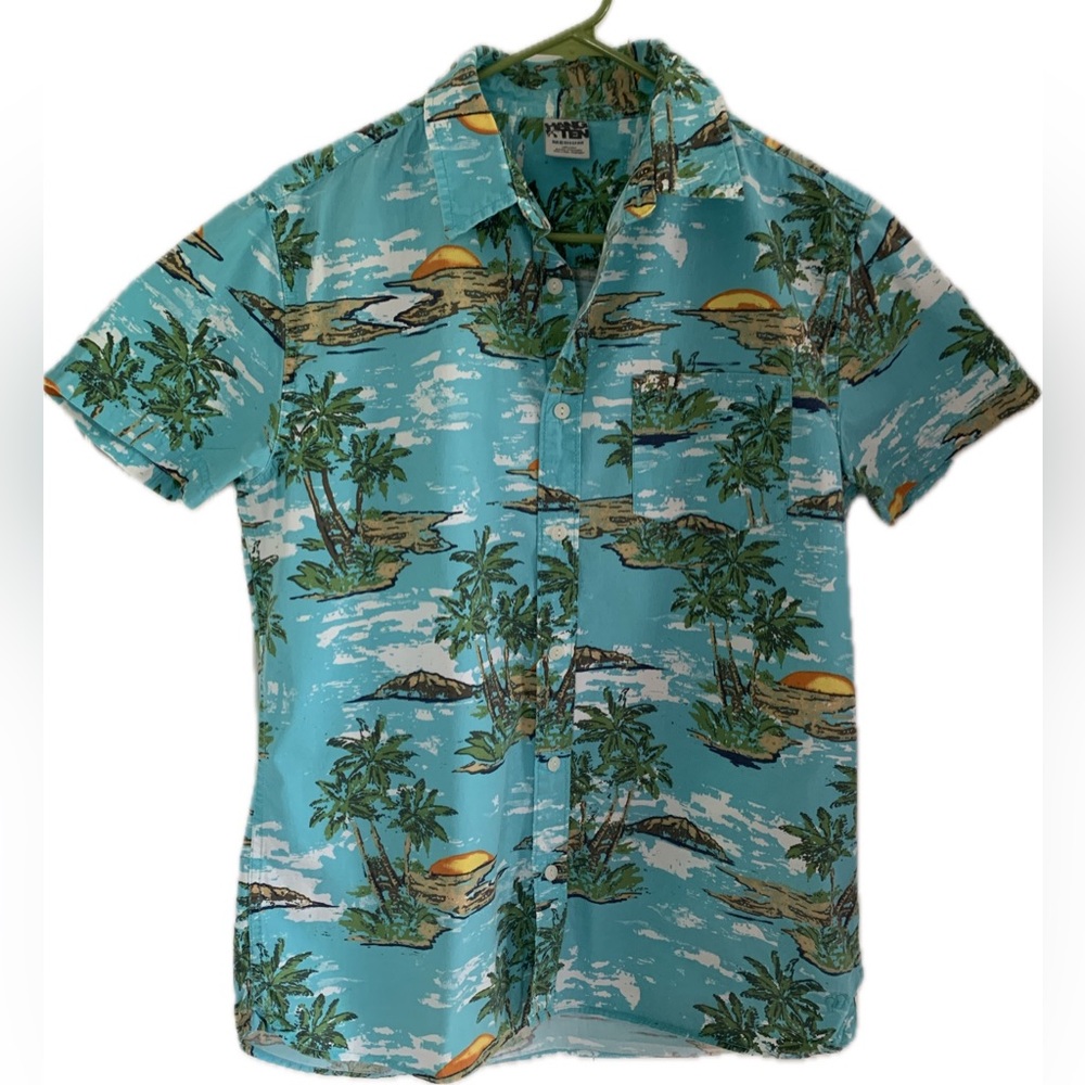 Hang Ten Men’s Size M Short Sleeve Button-Down Shirt